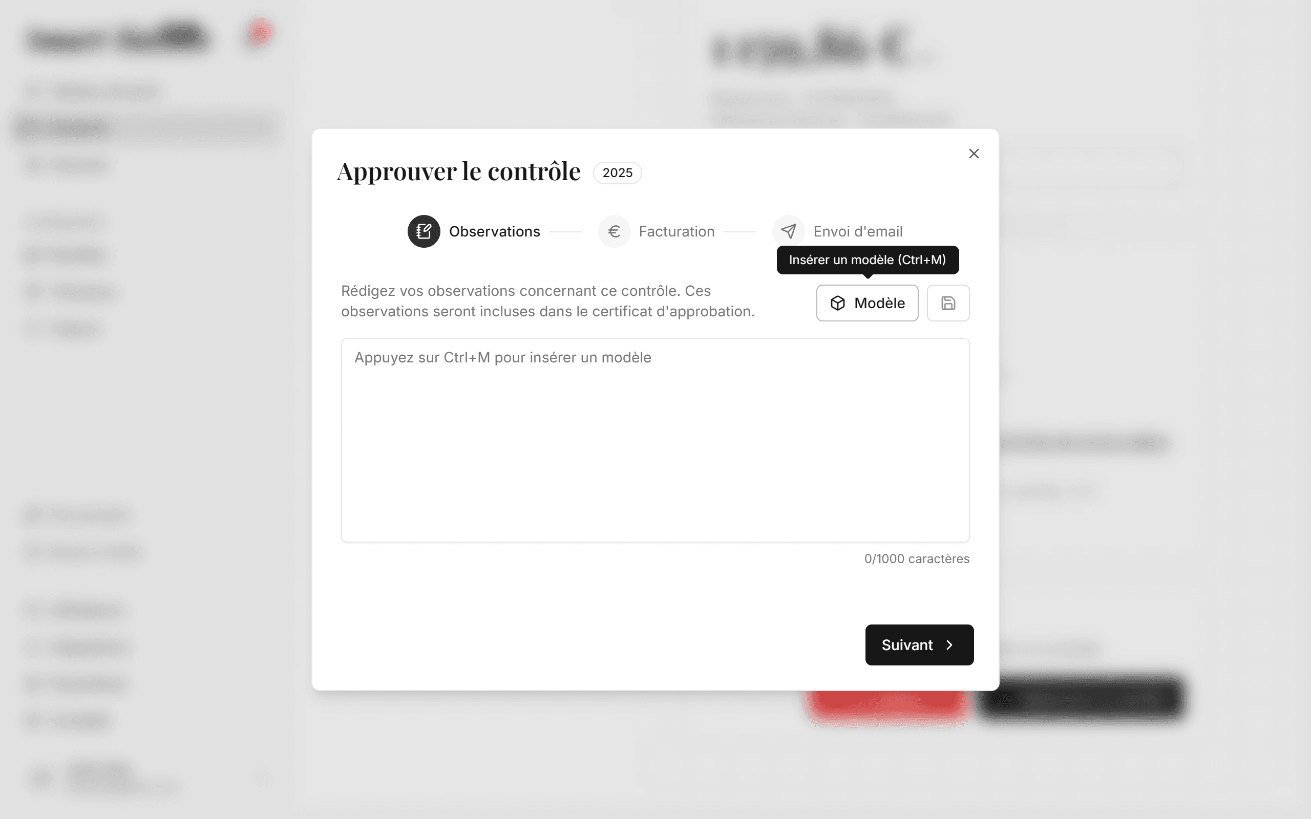 Clôture du contrôle, documents et facturation dans Smart Tutelles